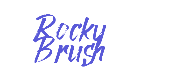 Rocky Brush Font