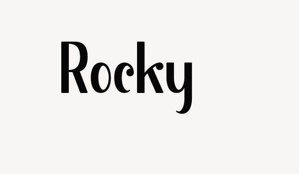 Rocky Font