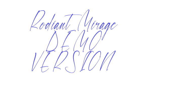 Rodiant Mirage DEMO VERSION Font Download