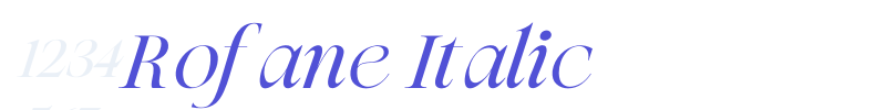 Rofane Italic