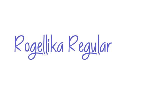 Rogellika Regular Font