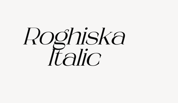 Roghiska Italic Font