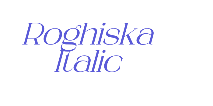 Roghiska Italic Font