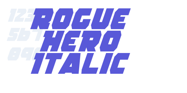 Rogue Hero Italic font free