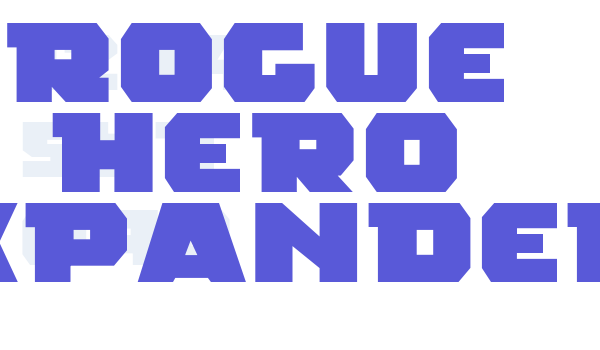 Rogue Hero Expanded Font