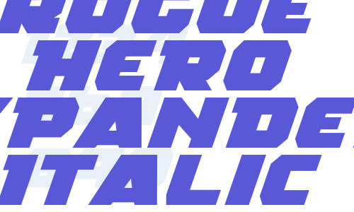 Rogue Hero Expanded Italic Font Download