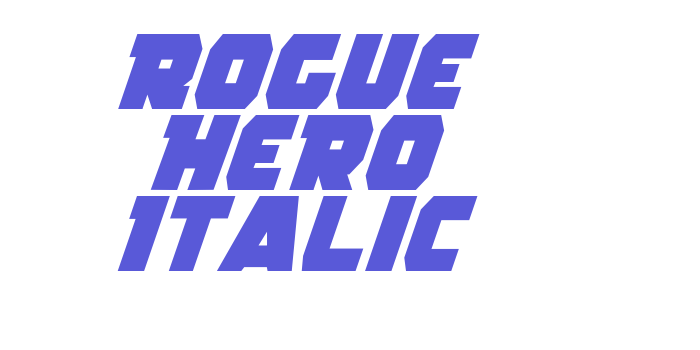 Rogue Hero Italic Font Download