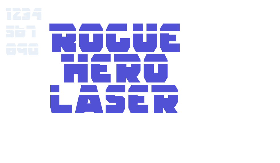 Rogue Hero Laser-font-download