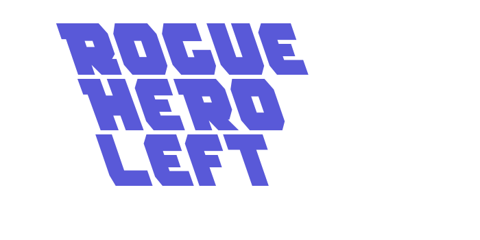 Rogue Hero Left Font Download