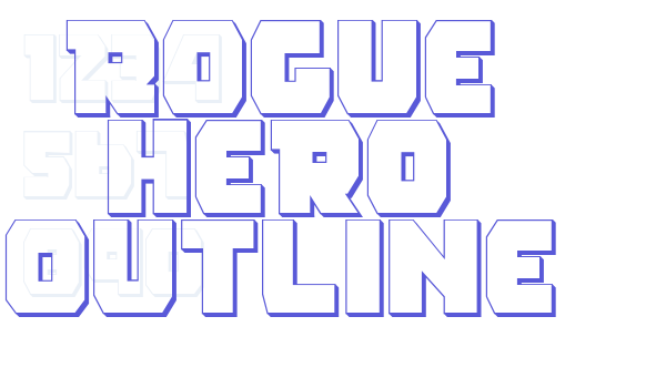 Rogue Hero Outline Font