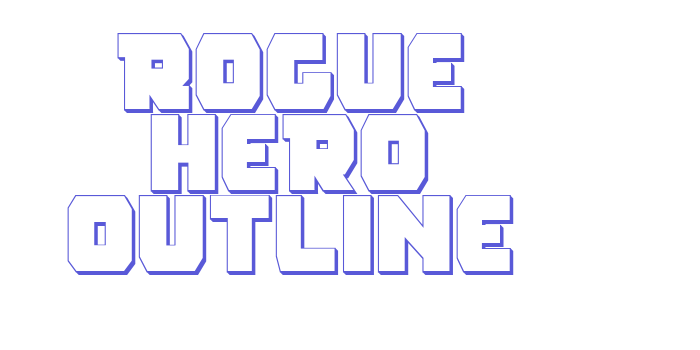 Rogue Hero Outline Font Download