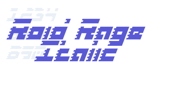 Roid Rage Italic font free