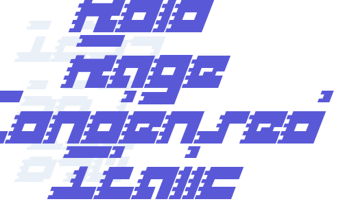 Roid Rage Condensed Italic Font