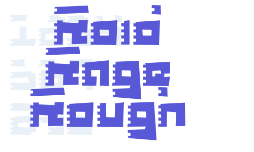 Roid Rage Rough Font