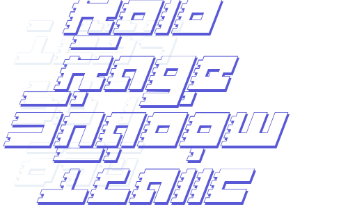 Roid Rage Shadow Italic Font