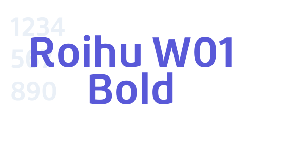 Roihu W01 Bold font free