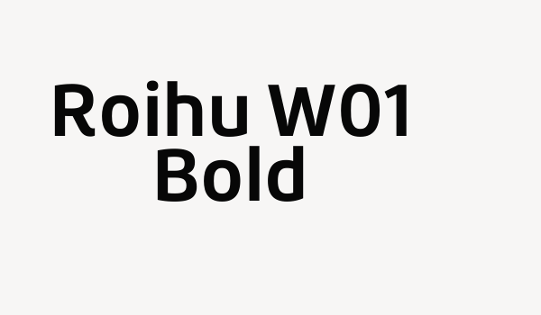 Roihu W01 Bold Font