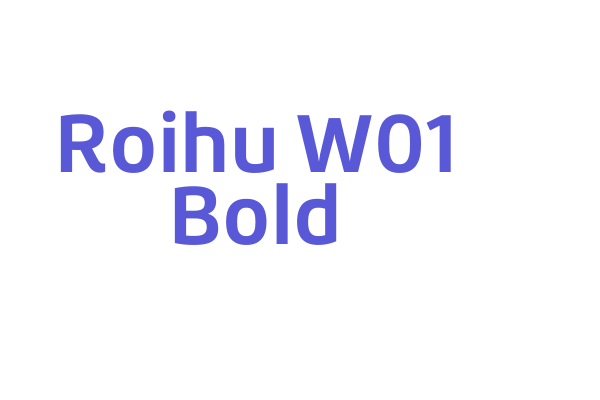 Roihu W01 Bold Font