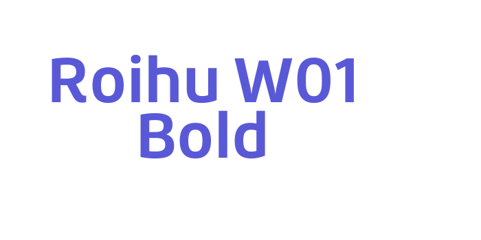 Roihu W01 Bold Font Download