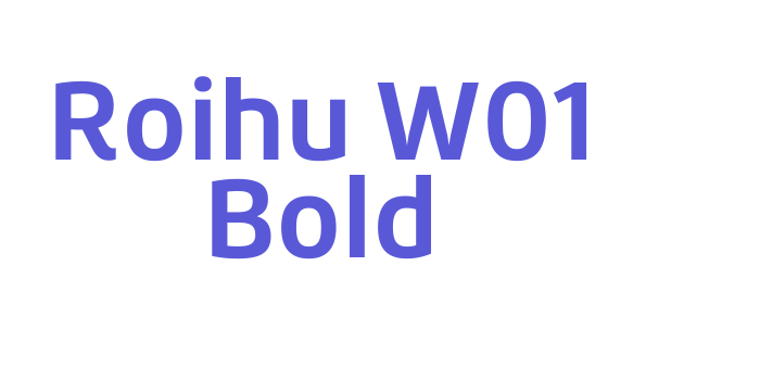 Roihu W01 Bold Font