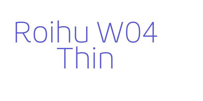 Roihu W04 Thin Font