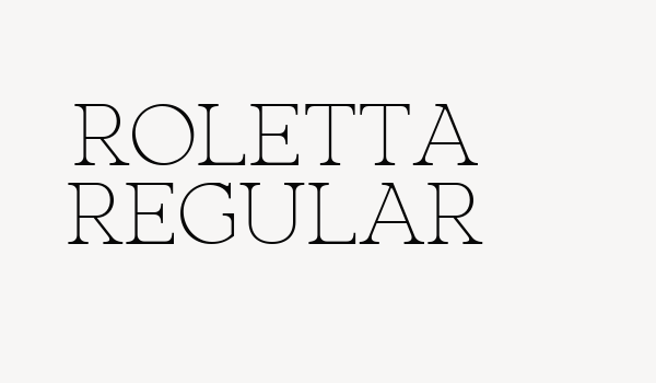 Roletta Regular Font