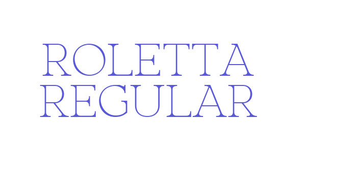 Roletta Regular Font Download