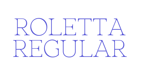 Roletta Regular Font