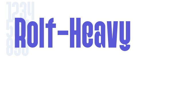 Rolf-Heavy font free