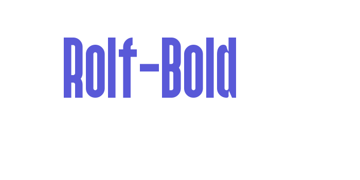 Rolf-Bold Font Download