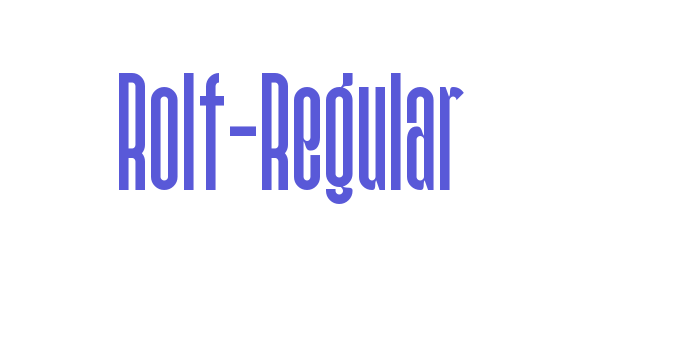 Rolf-Regular Font Download