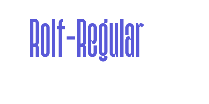 Rolf-Regular Font