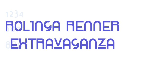 Rolinga Renner Extravaganza font free