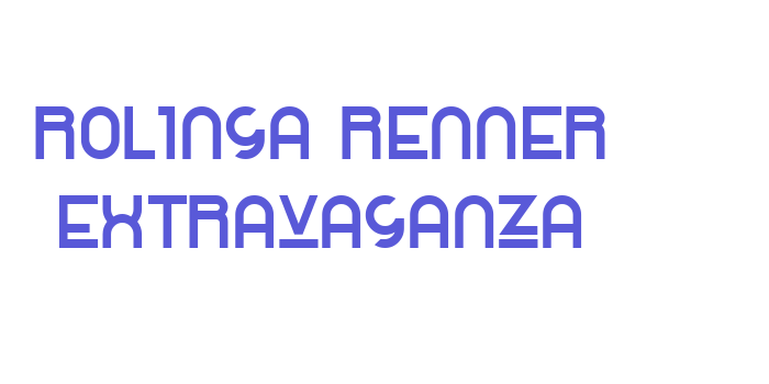 Rolinga Renner Extravaganza Font Download