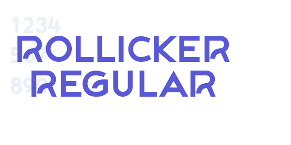 Rollicker Regular font free