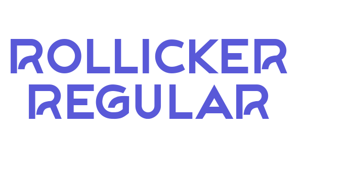 Rollicker Regular Font