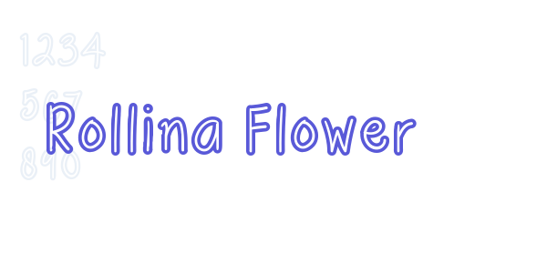 Rollina Flower font free