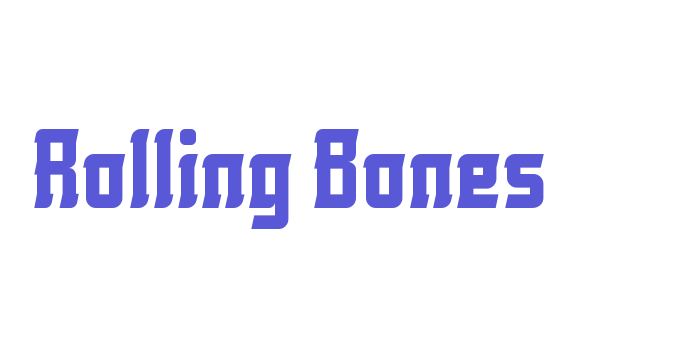 Rolling Bones Font Download