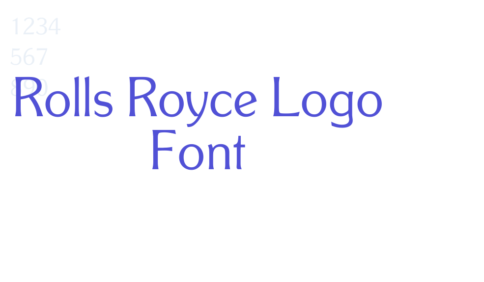 Rolls Royce Logo Font-font-download