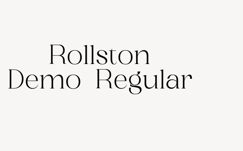 Rollston Demo-Regular Font