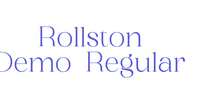 Rollston Demo-Regular Font Download