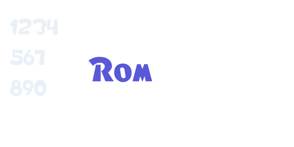 Rom font free