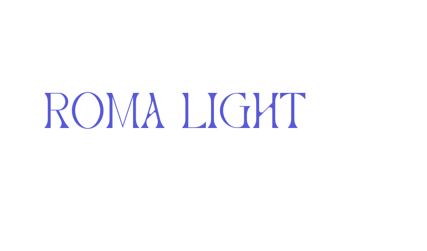 Roma Light Font