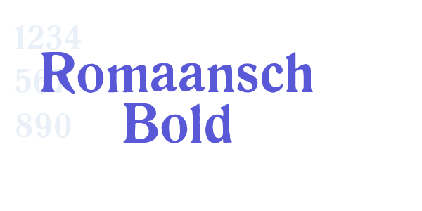 Romaansch Bold font free