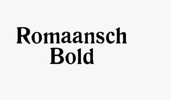 Romaansch Bold Font