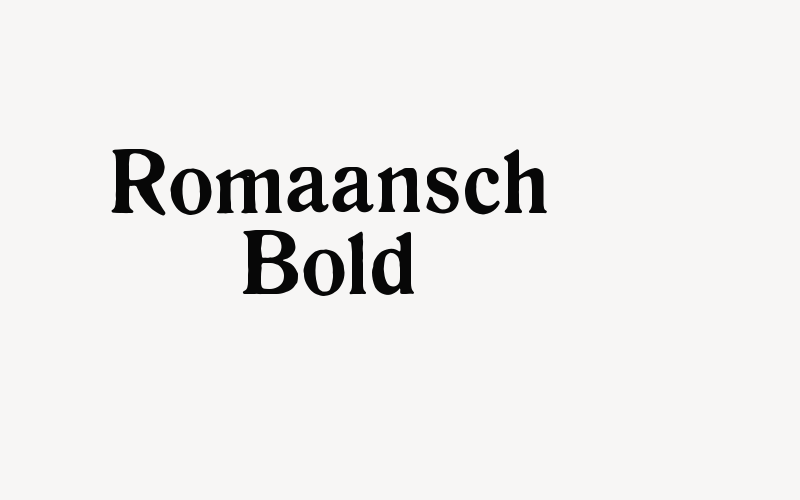 Romaansch Bold Font