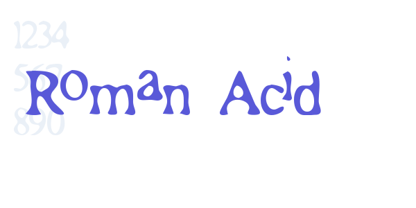 Roman Acid font free