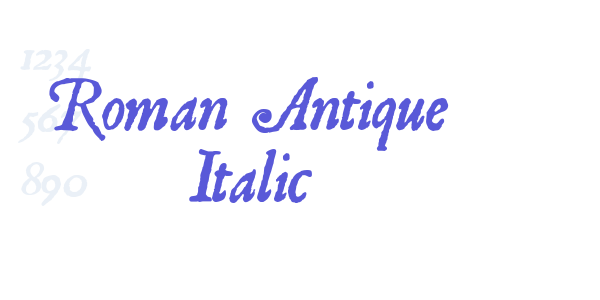 Roman Antique Italic font free