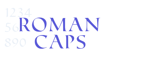 Roman Caps font free