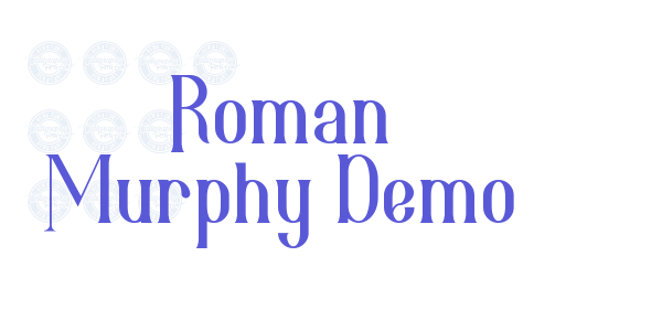 Roman Murphy Demo font free